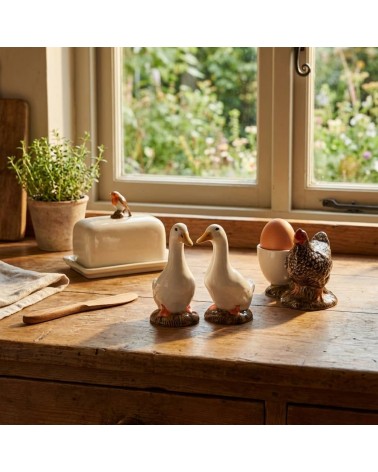 Anatra - Saliera e pepiera Quail Ceramics design da tavola saliera e pepiera