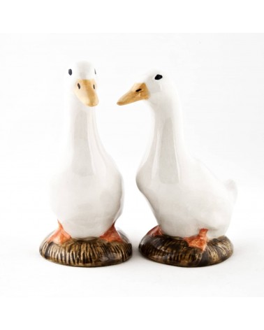 Anatra - Saliera e pepiera Quail Ceramics design da tavola saliera e pepiera