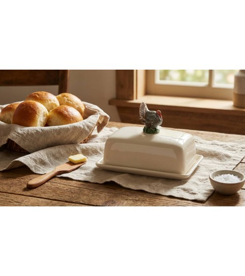 Truthahn - Butterdose aus Keramik, Butterglocke Quail Ceramics butterdosen kaufen