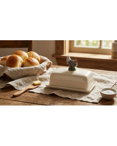 Truthahn - Butterdose aus Keramik, Butterglocke Quail Ceramics butterdosen kaufen