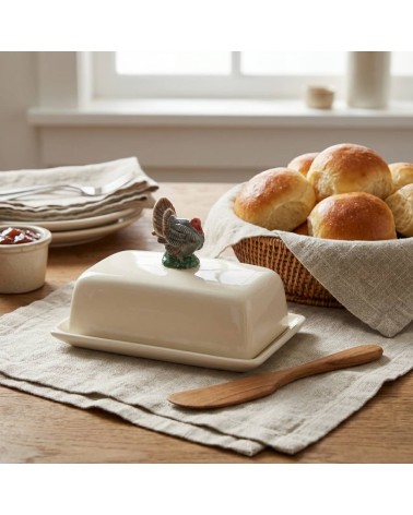 Turkey - Ceramic butter dish Quail Ceramics