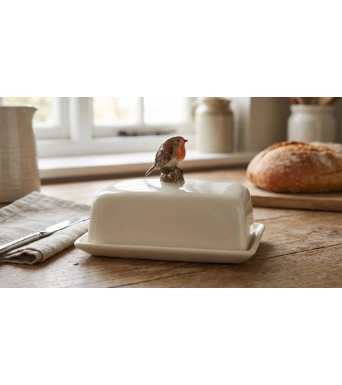Robin - Ceramic butter dish Quail Ceramics