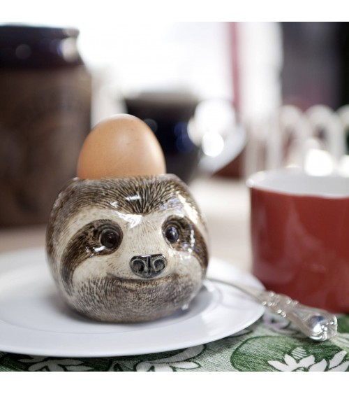 Paresseux - Coquetier en céramique Quail Ceramics oeuf original design