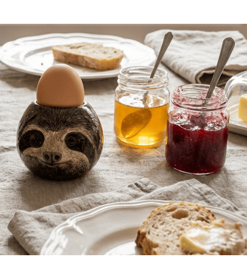 Sloth - Ceramic Egg cup Quail Ceramics cute egg cup holder
