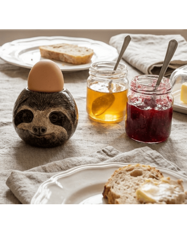 Sloth - Ceramic Egg cup Quail Ceramics cute egg cup holder