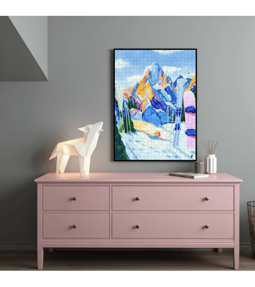 Snow Must Go On - 1000-piece jigsaw puzzle for adults Piece & Love art puzzle jigsaw adult picture puzzles