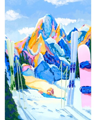 Snow Must Go On - Puzzle 1000 Teile für Erwachsene Piece & Love  coole lustige schöne puzzle kaufen shönes motiv