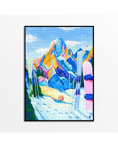 Snow Must Go On - Puzzle 1000 Teile für Erwachsene Piece & Love  coole lustige schöne puzzle kaufen shönes motiv