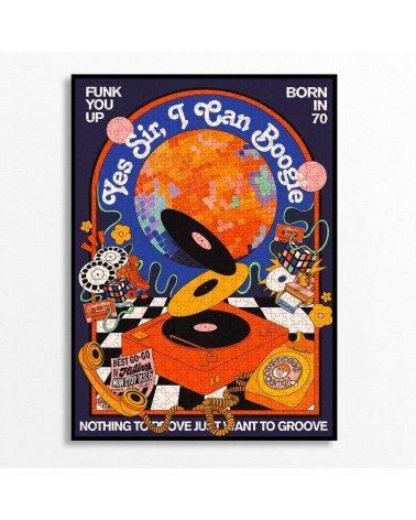 Boogie - Puzzle 1000 pièces Piece & Love jeu de puzzle design original moderne cool