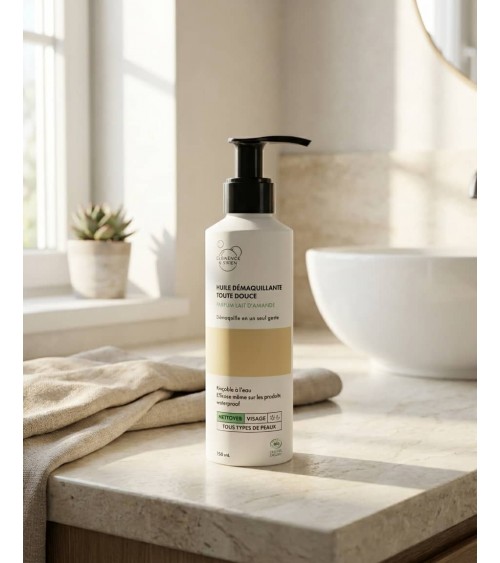 Olio struccante - Profumo di latte di mandorla Clémence et Vivien cosmetici naturali cosmeci svizzeri