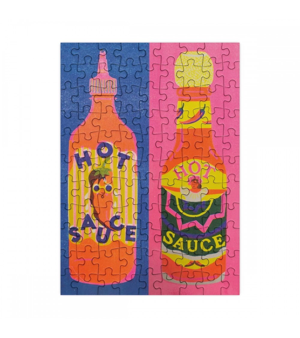 Sauce Piquante - Mini Puzzle 99 pièces Happily Puzzles jeu de puzzle design original moderne cool