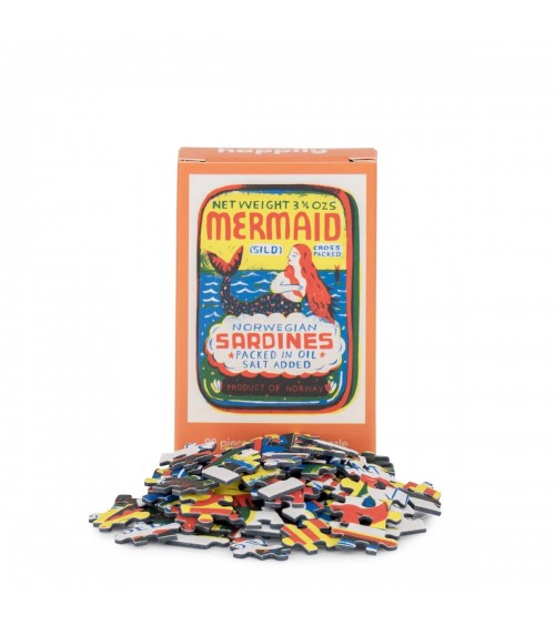 Sirène - Mini Puzzle 99 pièces Happily Puzzles jeu de puzzle design original moderne cool