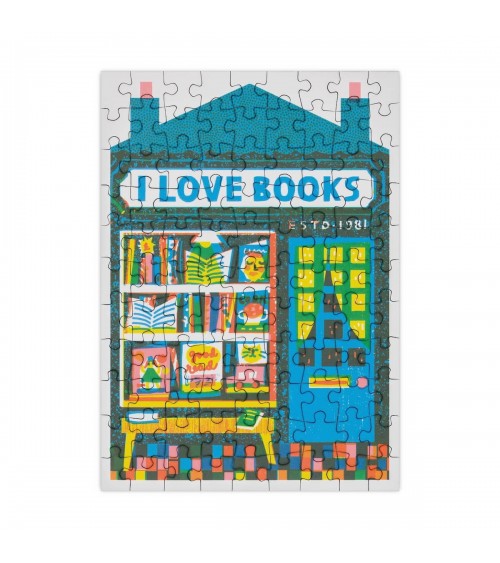 Book Shop - 99 Piece Mini Jigsaw Puzzle Happily Puzzles art puzzle jigsaw adult picture puzzles
