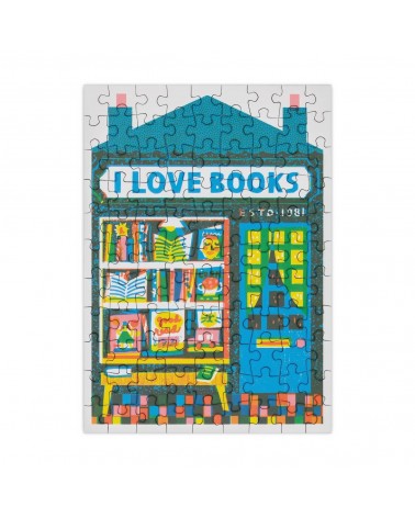 Buchhandlung - Mini Puzzle 99 Teile Happily Puzzles  coole lustige schöne puzzle kaufen shönes motiv