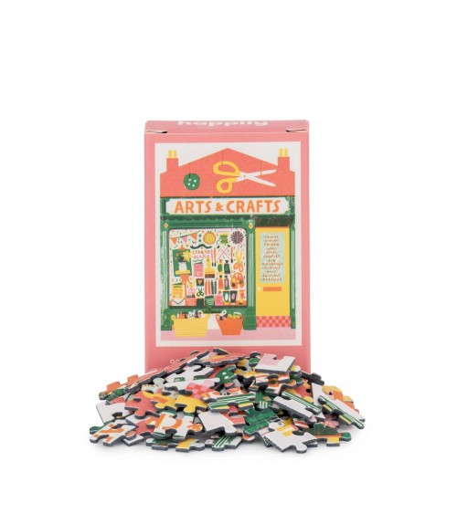 Boutique d'art et de loisirs créatifs - Mini Puzzle 99 pièces Happily Puzzles jeu de puzzle design original moderne cool