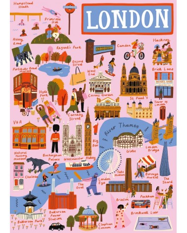 London - Puzzle 1000 pezzi Happily Puzzles Kitatori