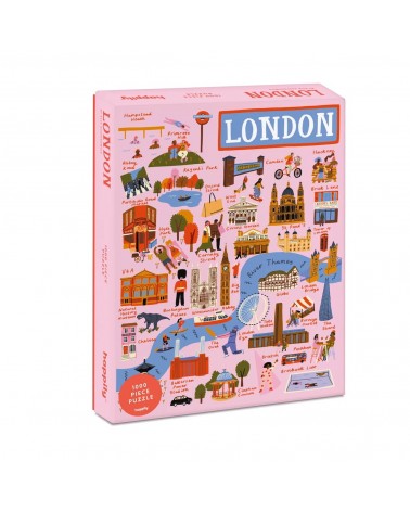London - Puzzle 1000 pièces Happily Puzzles jeu de puzzle design original moderne cool