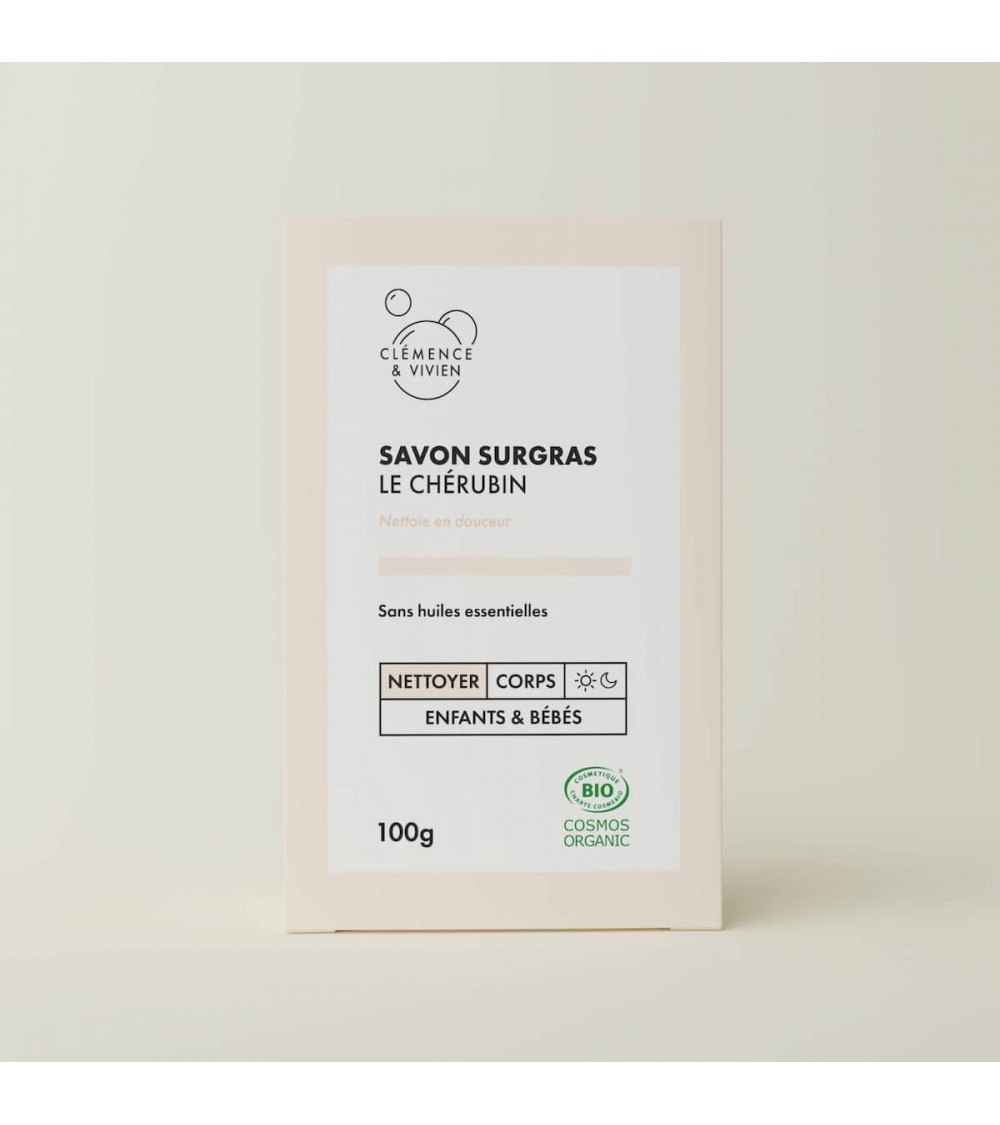 Le Chérubin - Savon bio enfant et bébé Clémence et Vivien artisanal pour les mains le visage le corps savons artisanaux luxe