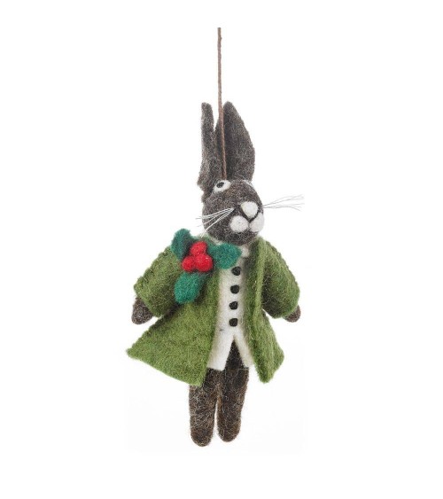 Hector, la lepre festosa - Decorazione natale Felt so good Decorazioni natalizie eleganti particolari decoro natale decorazio...