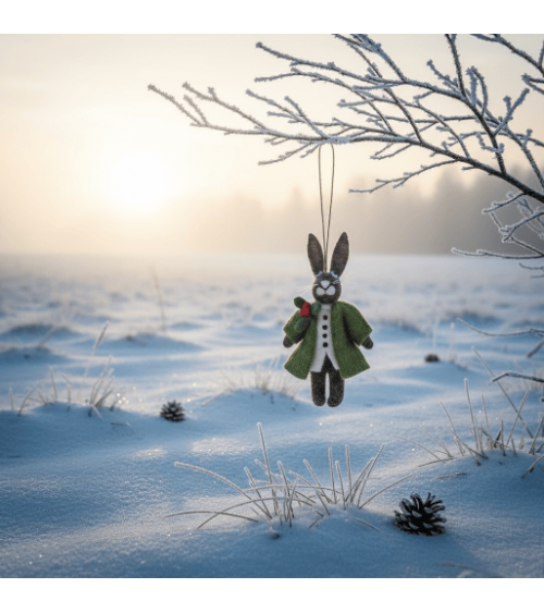 Hector, the Festive Hare - Christmas Tree Decoration Felt so good 2024 christmas decorations xmas tree decorations