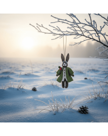 Hector, the Festive Hare - Christmas Tree Decoration Felt so good 2024 christmas decorations xmas tree decorations