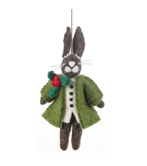 Hector, the Festive Hare - Christmas Tree Decoration Felt so good 2024 christmas decorations xmas tree decorations