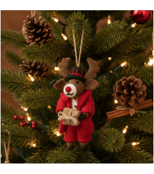 Dasher the Christmas Reindeer - Christmas Tree Decoration Felt so good 2024 christmas decorations xmas tree decorations