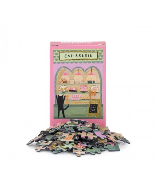 Catisserie - Mini Puzzle 99 Teile Happily Puzzles  coole lustige schöne puzzle kaufen shönes motiv