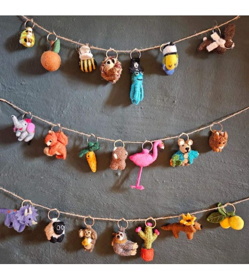 Maialino con un cuore - Portachiavi originali Felt so good idea regalo svizzera