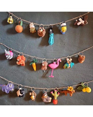 Petit cochon avec un coeur - Porte clés original Felt so good idée cadeau original suisse