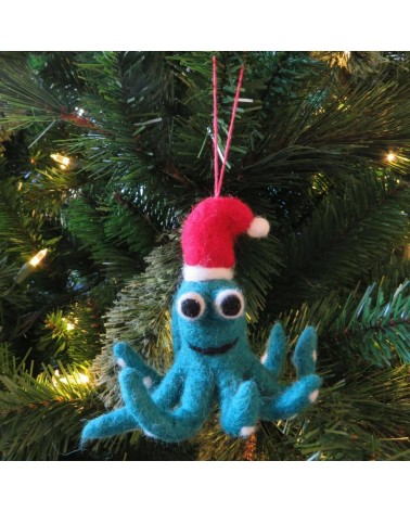 Polpo - Decorazione natale Felt so good Decorazioni natalizie eleganti particolari decoro natale decorazione albero di natale