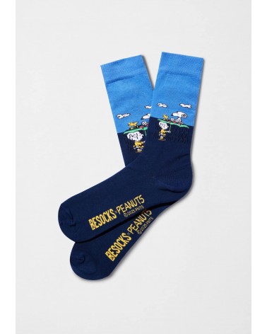 BeSnoopy Rain - Lustige Snoopy Socken aus Bio Baumwolle Besocks socke kuschelsocken für damen lustig herren farbige coole socken