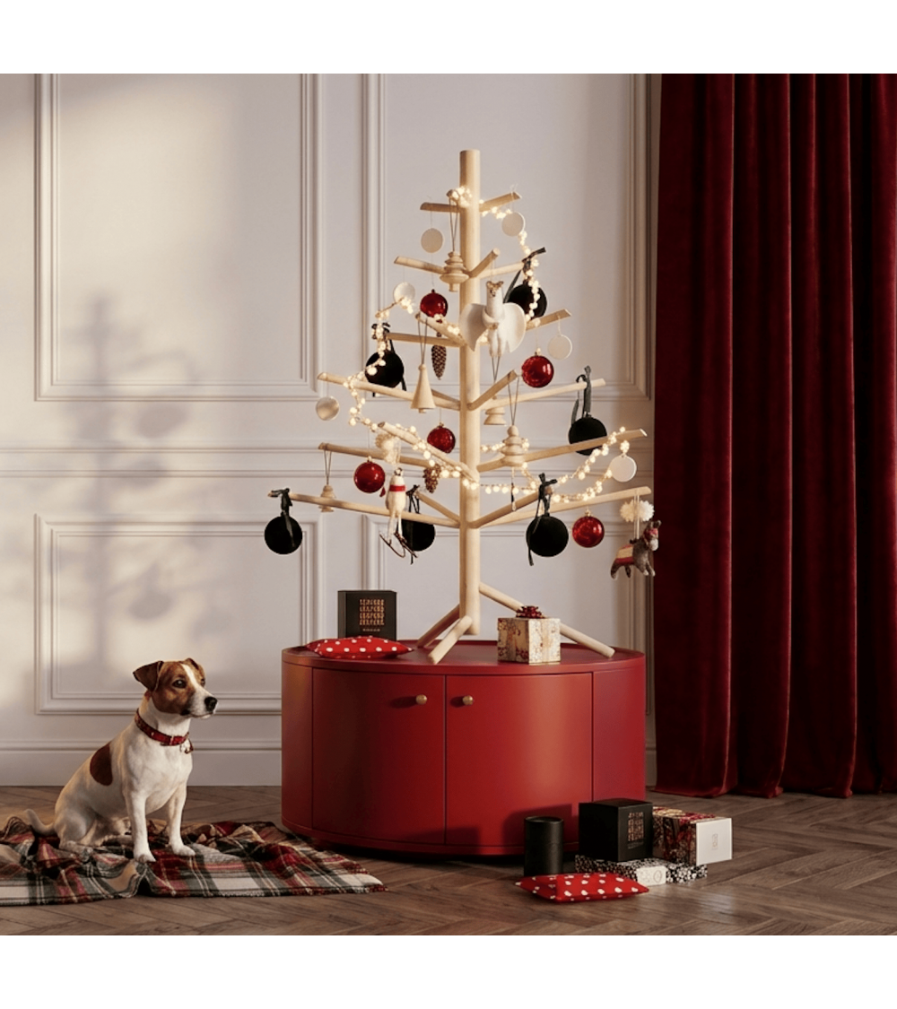 Petit Sapin de Noël design en bois