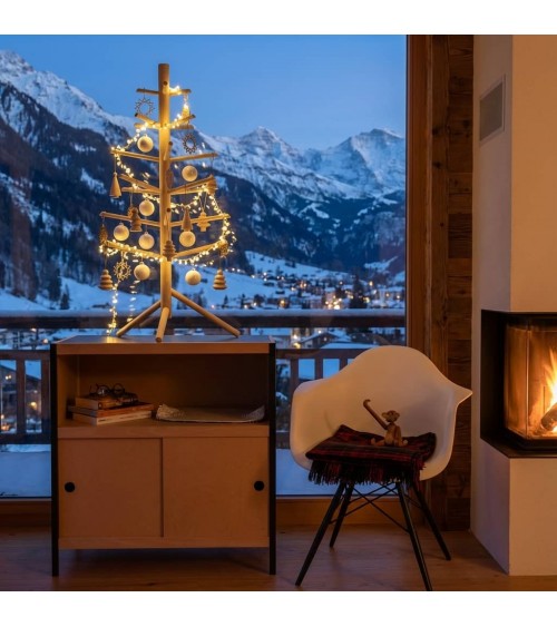 Kleiner Weihnachtsbaum - KITATORI Deko Tannenbaum aus Holz