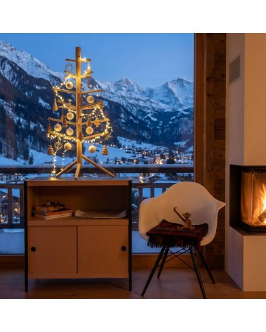Kleiner Weihnachtsbaum - KITATORI Deko Tannenbaum aus Holz
