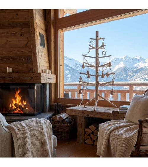 Petit Sapin de Noël en bois Suisse - arbre de Noel design KITATORI