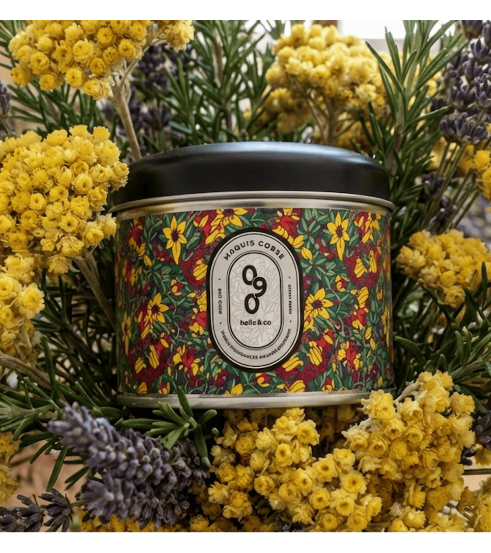 N°90 Corsican Maquis - Natural handmade scented candle handmade good smelling candles shop store
