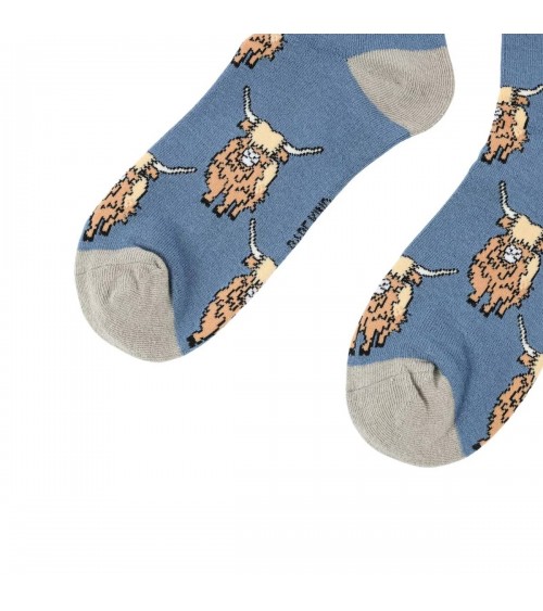 Save the Highland Cow - Bamboo Socks Bare Kind funny crazy cute cool best pop socks for women men