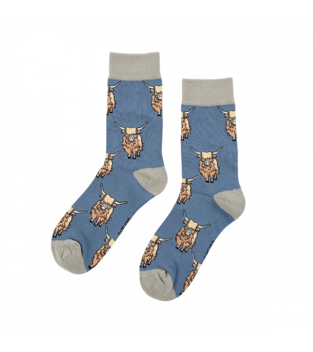 Save the Highland Cow - Bamboo Socks Bare Kind funny crazy cute cool best pop socks for women men