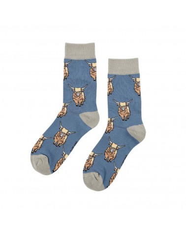 Save the Highland Cow - Bamboo Socks Bare Kind funny crazy cute cool best pop socks for women men
