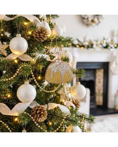 Pudding – Weihnachtsdeko aus besticktem Leinen Katie Larmour Linen Weihnachtsdekoration kaufen Weihnachtsbaum Deko Ideen 2024...