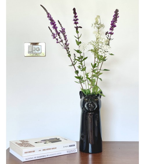 Black Panther - Large ceramic Flower Vase Quail Ceramics table flower living room vase kitatori switzerland