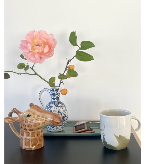 Großer Porzellan Becher - Vapor Grün Maison Dejardin kaffeetassen teetasse grosse lustige schöne kaufen