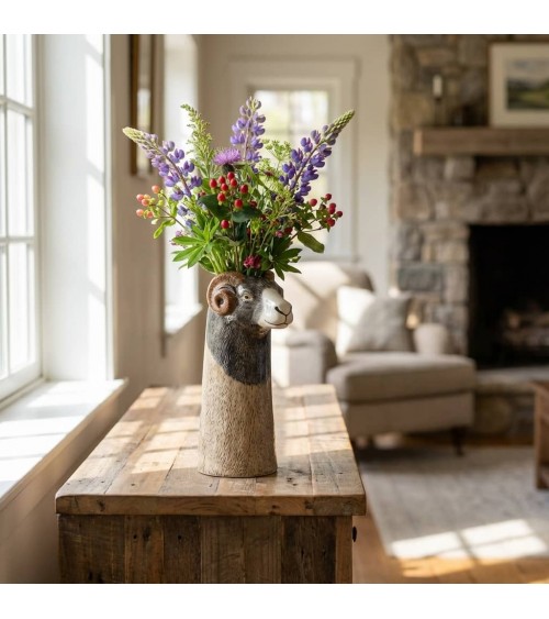 Pecora di Swaledale - Grande vaso per fiori Quail Ceramics vasi eleganti per interni per fiori decorativi design kitatori svi...