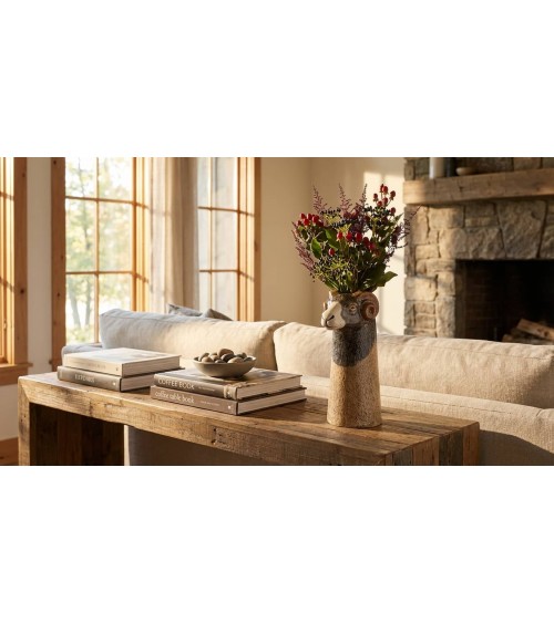 Swaledale Sheep - Large ceramic Flower Vase Quail Ceramics table flower living room vase kitatori switzerland