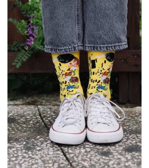 Der Kuss - Gustav Klimt Socken, Kunstsocken