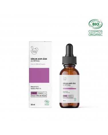 Siero anti età con retina Clémence et Vivien cosmetici naturali cosmeci svizzeri