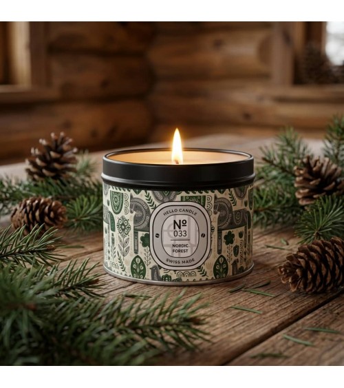 N°33 Nordic Forest - Candela profumata naturale artigianale migliori candele profumate artigianali particolari