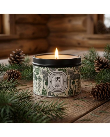 N°33 Nordic Forest - Candela profumata naturale artigianale migliori candele profumate artigianali particolari