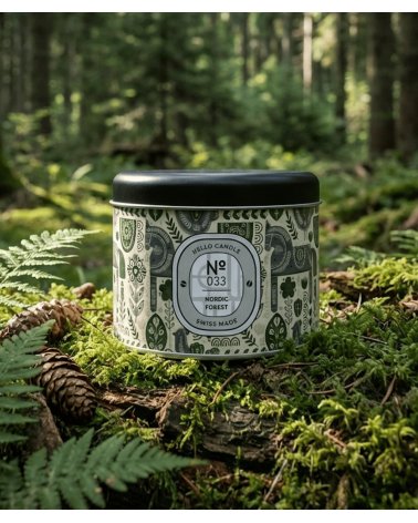 N°33 Nordic Forest - Natürliche Duftkerze mit Sojawachs Beste Natürliche Duftkerzen im glas kaufen